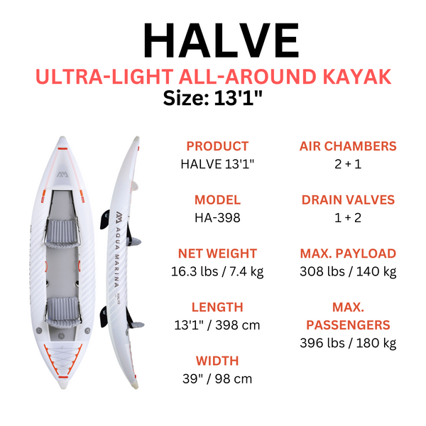Aqua Marina HALVE Ultra-Light All-Around Kayak