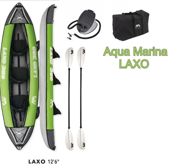 Aqua Marina Laxo 12’6’’(381 cm) HEAVY-DUTY PVC KAYAK WITH INFLATABLE I-BEAM DECK
