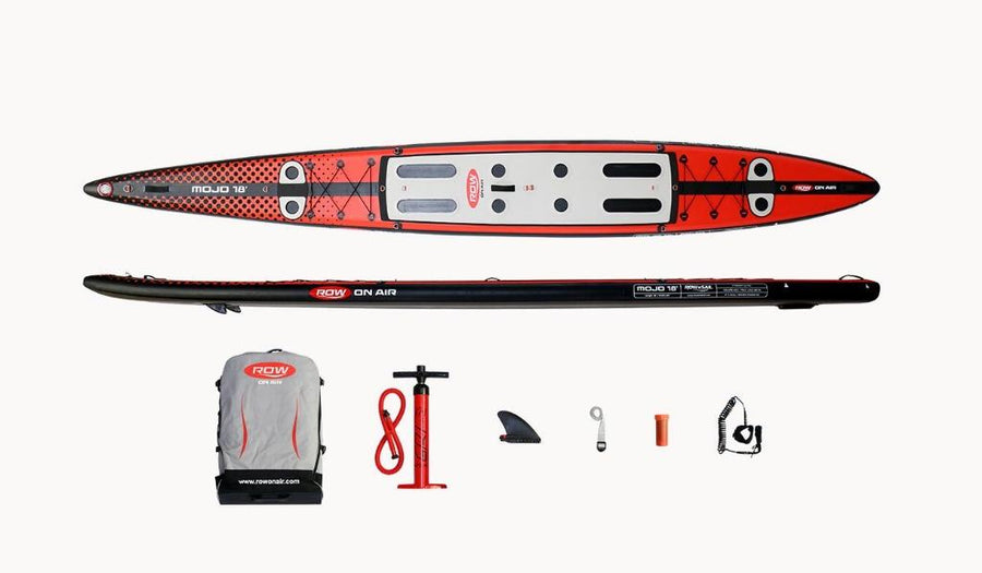 ROWonAir Mojo 18' Inflatable Fast Rowing Board