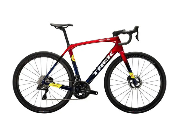 TREK 2023 DOMANE SLR 9 GEN 4 disc brake road bike-METALLIC RED SMOKE TO BLUE SMOKE FADE
