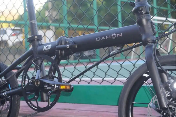 DAHON K3 PLUS 9-wave folding bike-KAA693-16"-matte black special edition (retractable front column-inward folding version-vest line)