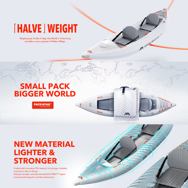 Aqua Marina HALVE Ultra-Light All-Around Kayak