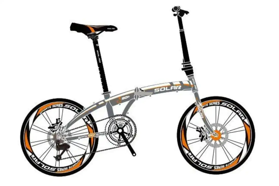 SOLAR FD-880 Aluminum alloy disc folding bike-20"-7 speed