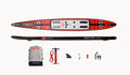 ROWonAir Mojo 18' Inflatable Fast Rowing Board
