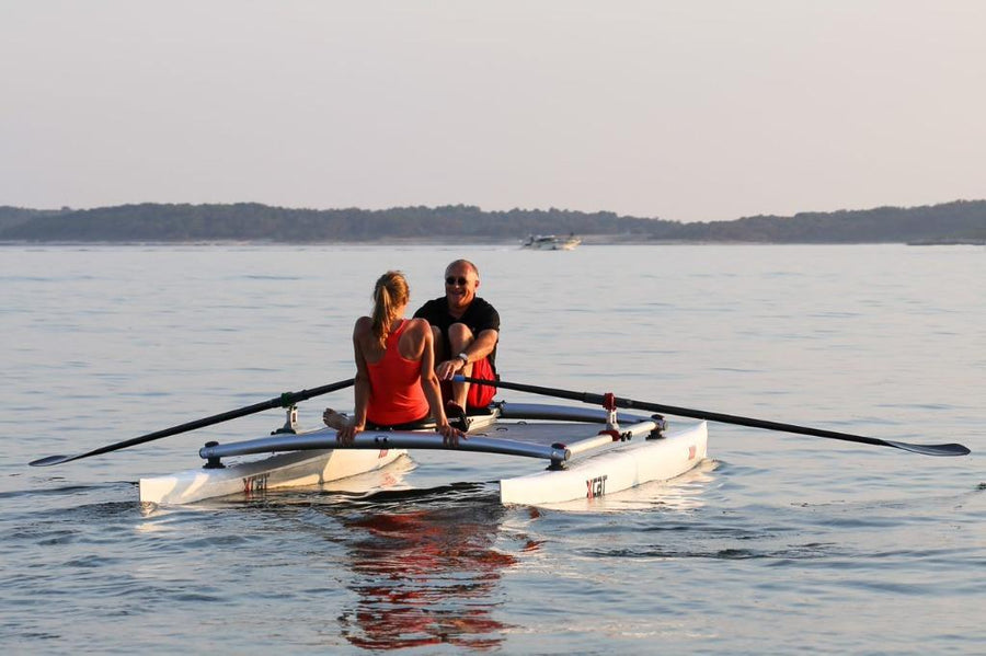 XCAT RowMotion Multi-Sport-Catamaran- a classic reverse rowing motion